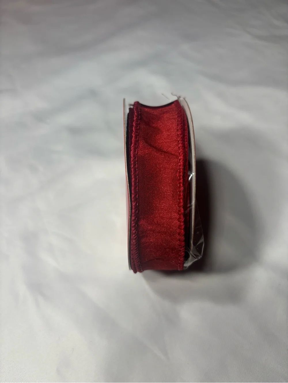 New Rich Red Satin Wired Craft Ribbon 1” x 30’